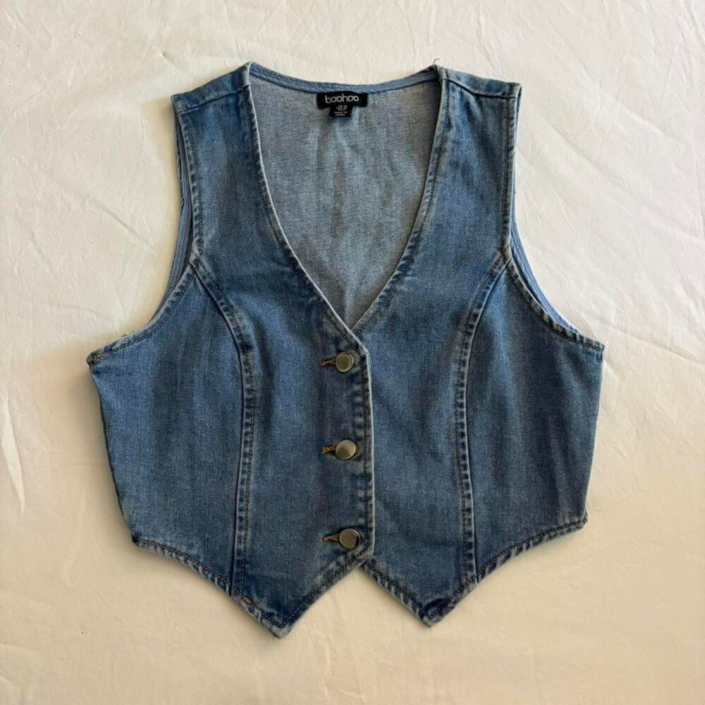 Boohoo Women's Blue Vest